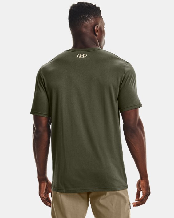 Men's UA Freedom Logo T-Shirt, Green, pdpMainDesktop image number 1